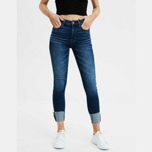 American Eagle Super Stretch Super Hi-Rise Jegging Crop Jean